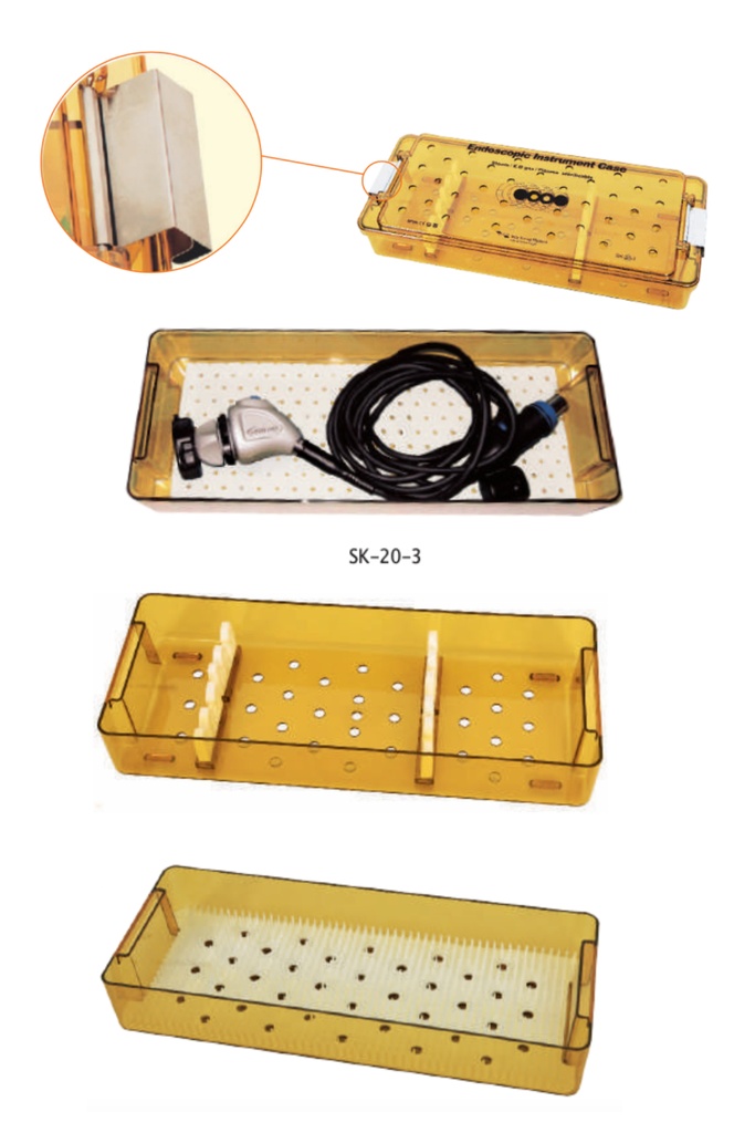 Endoscope Instrument Case, Size : 37(L) x 15(w) x 7(H)cm