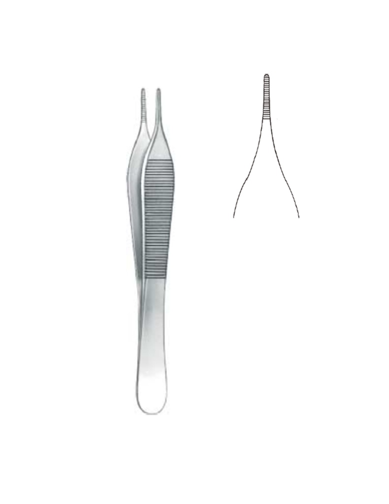ปากคีบจับเนื้อเยื่อ ชนิด ADSON ขนาด 12 ซม.